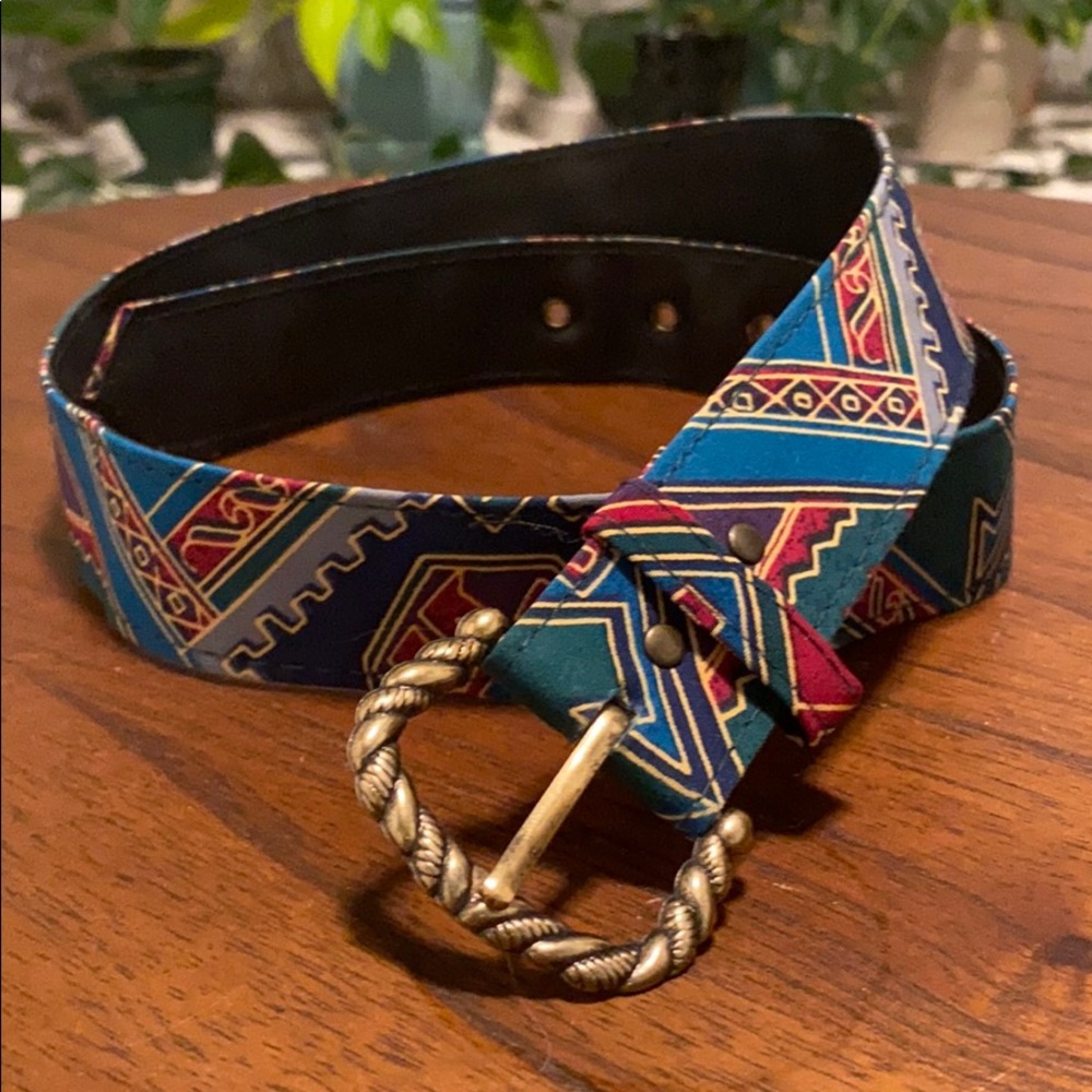 Vintage 80s Cloth Belt